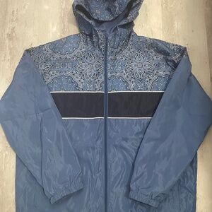 Original Use Men Blue Bandana Jacket Size L